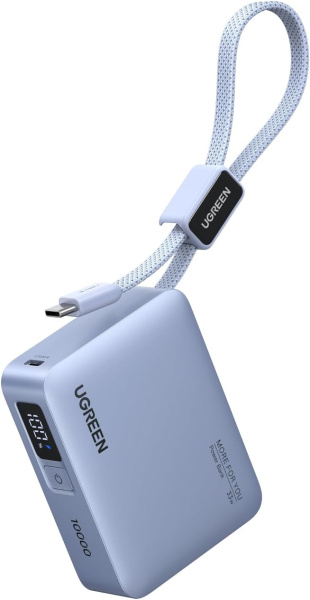 75173B Внешний аккумулятор UGREEN PB584 10000mAh USB-C/USB-A 33W (CCC)