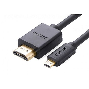 30103 Кабель UGREEN HD127 MicroHDMI - HDMI, цвет: черный, 2M 30103 Кабель UGREEN HD127 MicroHDMI - HDMI, цвет: черный, 2M