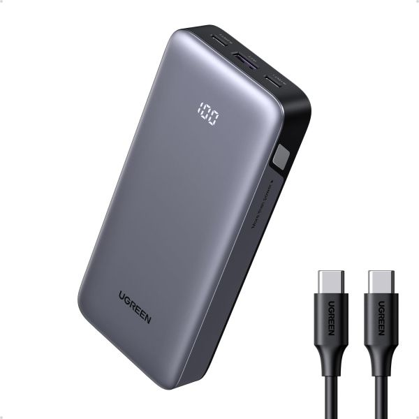55989B Внешний аккумулятор UGREEN PB532 (55989B) 20000mAh Two-way Fast Charging 2*USB-C&USB-A 30W