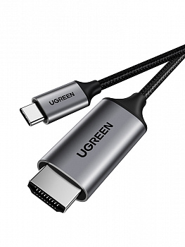 50571 Кабель UGREEN MM142 USB-C - HDMI, цвет: серый, 2M