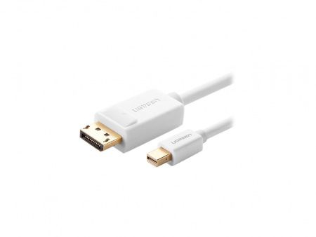 10476 Кабель Ugreen MD105 MiniDisplayPort-DisplayPort, 1.5m, Цвет-белый.