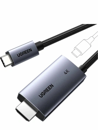 55330 Кабель однонаправленный UGREEN CM675 Unidirectional USB-C to HDMI 4K@60Hz + PD