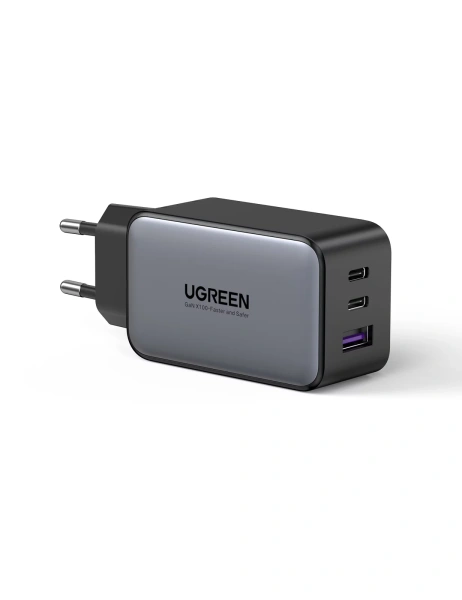 10335 Зарядное устройство UGREEN CD244 65W 1xUSB-A, 2xUSB-C. Цвет: серый 10335 Зарядное устройство UGREEN CD244 65W 1xUSB-A, 2xUSB-C. Цвет: серый