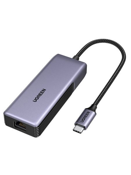 35921 Адаптер UGREEN CM848 USB-C to RJ45 5GbE Adapter. Цвет: серый космос