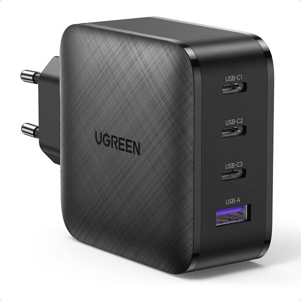 70774 Зарядное устройство UGREEN CD224 65W 1xUSB-A, 3xUSB-C. Цвет: черный 70774 Зарядное устройство UGREEN CD224 65W 1xUSB-A, 3xUSB-C. Цвет: черный