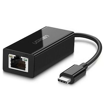50307 Сетевой адаптер UGREEN US236 USB Type-C - LAN 1Gbit. Длина - 0,10м. Цвет- черный