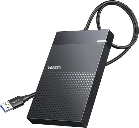 30719 Внешний бокс для дисков 2,5" UGREEN CM471, USB 3.0, цвет: черный