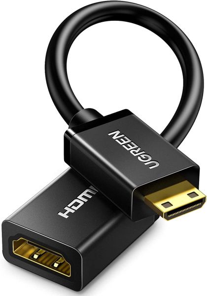 20137 Переходник UGREEN Mini HDMI-HDMI (male-female); 0,22m; Цвет - черный. 20137 Переходник UGREEN Mini HDMI-HDMI (male-female); 0,22m; Цвет - черный.