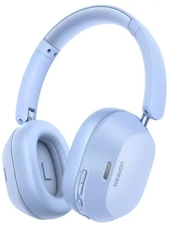65384 Наушники накладные UGREEN HP203 HiTune Max5c Hybrid Active Noise-Cancelling Headphones, голубой