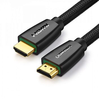 40409 Кабель UGREEN HD118 HDMI v2.0, 1.5м, нейлоновая оплетка
