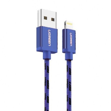 40340 Кабель UGREEN US247 USB-Lightning, цвет: синий, 1M