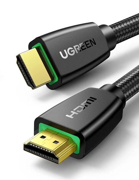 40408 Кабель UGREEN HD118 HDMI v2.0, цвет: черный, 1M