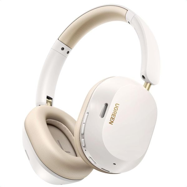 35758 Накладные наушники UGREEN HP203 HiTune Max 5C Hybrid Active Noise-Cancelling Headphones, белый 35758 Накладные наушники UGREEN HP203 HiTune Max 5C Hybrid Active Noise-Cancelling Headphones, белый