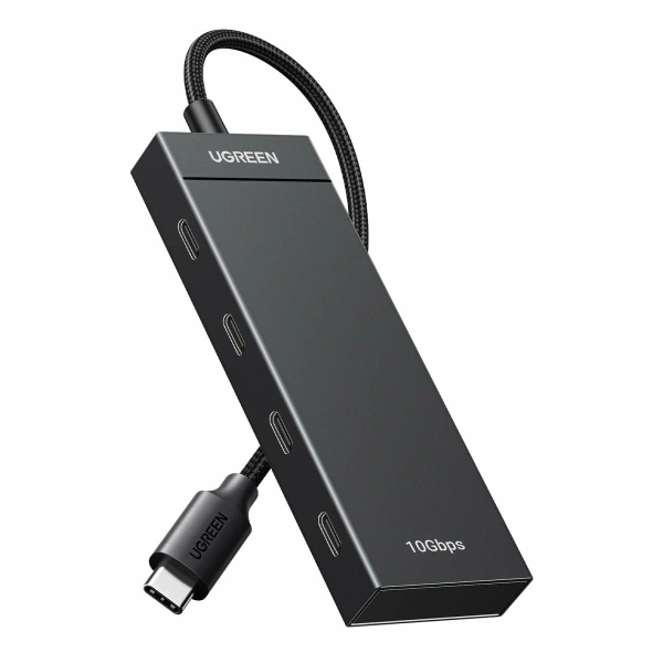 35584 USB-хаб UGREEN CM806 USB-C - 4xUSB-C HUB без PD. Цвет: черный 35584 USB-хаб UGREEN CM806 USB-C - 4xUSB-C HUB без PD. Цвет: черный