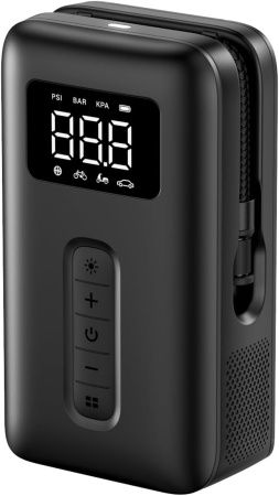 15951 Портативный насос для накачивания шин UGREEN CD259 Portable Tire Inflator. Цвет: черный