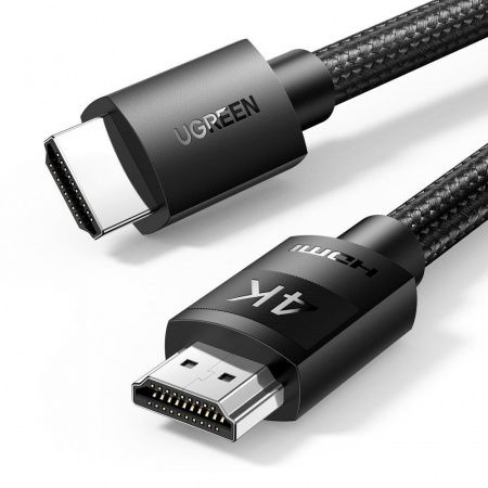 40107 Кабель UGREEN HD119 HDMI 4K, цвет: черный, 25M