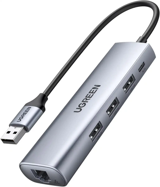 60812 Конвертер UGREEN CM266 USB 3.0 - 3*USB 3.0, LAN (1Gbit), Micro USB 60812 Конвертер UGREEN CM266 USB 3.0 - 3*USB 3.0, LAN (1Gbit), Micro USB