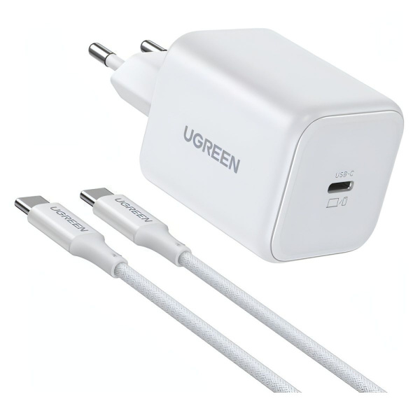 65055 Сетевое зарядное устройство c кабелем UGREEN X524 45W USB-C GaN 