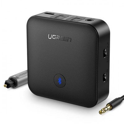 70158 Bluetooth аудио трансмиттер/ресивер Aptx HD 5.0 UGREEN CM144, цвет - черный можно капить на ugreen.by